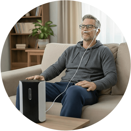 Hydrogen Inhaler Inhaling the Hydrogen